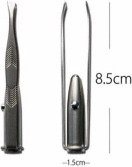 Medicca - Led Pincet - Pincet - Wenkbrauw - Wenkbrauw Pincet - Wenkbrauw Trimmer - Epilator - Epileren Met Lamp - Tweezer 2 Medicca - Led Pincet - Pincet - Wenkbrauw - Wenkbrauw Pincet - Wenkbrauw Trimmer - Epilator - Epileren Met Lamp - Tweezer - Afbeelding 2