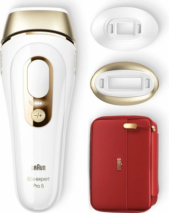 Braun Silk?expert Pro 5 PL5160 - Laatste Generatie IPL Voor Vrouwen En Mannen, Ontharingsapparaat Voor Blijvend Zichtbare Ontharing Thuis, Wit/Goud, Met Etui En Precisiehoofd 3 Braun Silk?expert Pro 5 PL5160 - Laatste Generatie IPL Voor Vrouwen En Mannen, Ontharingsapparaat Voor Blijvend Zichtbare Ontharing Thuis, Wit/Goud, Met Etui En Precisiehoofd - Afbeelding 3