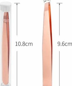 Vardaan Professionele Roze Pincet| RVS Pincet| Epileer Pincet| Rose Gold Tweezer| Eyebrow Tweezer | Unisex Beauty Tool | Wenkbrauwen Epileren -Philips winkel 550x721 2