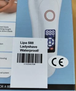 Lipa 588 Ladyshave Waterproof - Draadloos - Droog En Nat - 1.5 Uur Gebruik Zonder Opladen - LED Indicator Batterijstatus - USB Opladen - Gezicht, Oksels, Benen En Bikinilijn - Draaibare Kop -Philips winkel 550x732 1