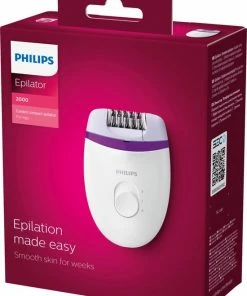 Philips Satinelle Essential BRE225/00 Epileerapparaat Paars, Wit -Philips winkel 550x743