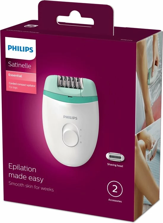 Philips Satinelle Essential BRE245/00 epilator Groen, Wit Philips Satinelle Essential BRE245/00 Epilator Groen, Wit -Philips winkel 550x751 3