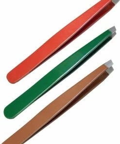 Precizor Pincet Set | Tweezer | Epileer Pincet | Schuine Zijde | 3 Delig | RVS | PZ-1372