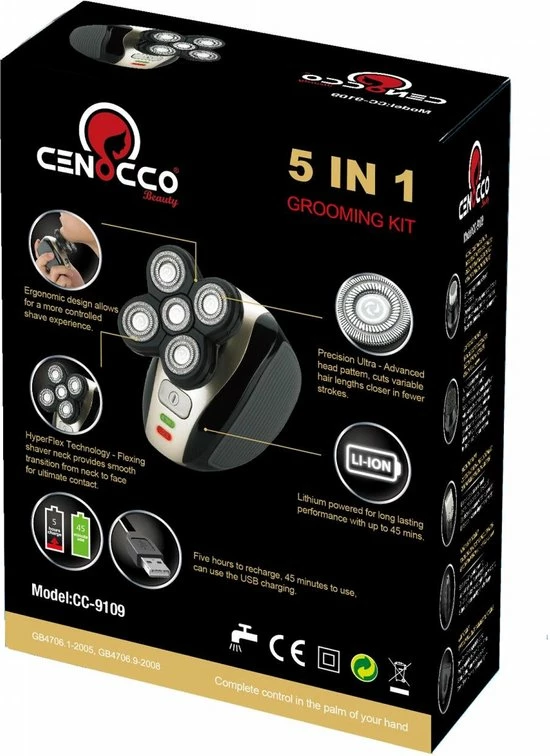 Cenocco Beauty 5 in 1 Precision Trimmer, Facial Cleaner, and Grooming Kit Cenocco Beauty 5 In 1 Precision Trimmer, Facial Cleaner, And Grooming Kit -Philips winkel