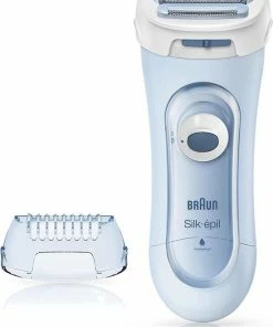 Ladyshaver Braun Silk-épil Ladyshave 5-160 Blauw - 3in1 Draadloos W&D Elek Scheerapparaat, Trimmer En Scrub Elektrisch Scheerapparaat Voor Dames | Waterdicht Droog En Nat Scheren