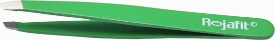 Rojafit Professionele Pincet Schuin 9,5cm " Firm Green" 1 Rojafit Professionele Pincet Schuin 9,5cm " Firm Green"