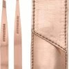 Tweezerman Petite Ros? Gold Set - Inclusief Etui - Epileer Pincet - Point Pincet - Cadeau Set - Wenkbrauwen Epileren
